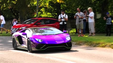 Supercars Leaving A Car Show One F Tdf Murcielago Sv Senna