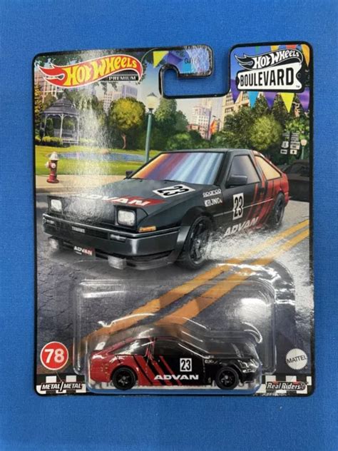 HOT WHEELS PREMIUM Toyota AE86 Sprinter Trueno Boulevard 78 Advan Lot 3