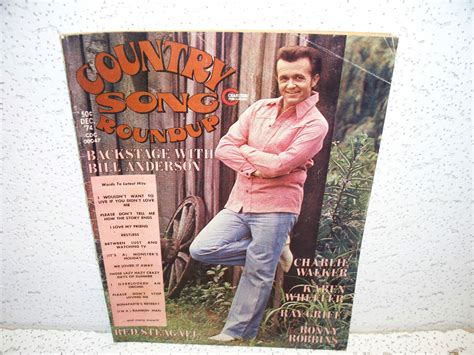 Vintage Country Song Roundup Magazine December Bill Anderson Ebay