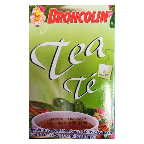 Fiesta Market Buy Te Broncolin 25pcs 375gr In Canada