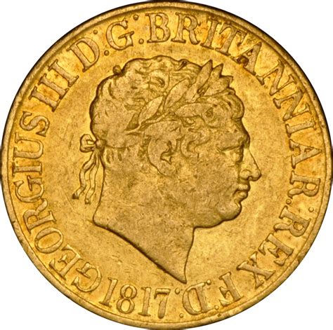 1817 Gold Sovereign George Iii Ngc Vf30 £1160