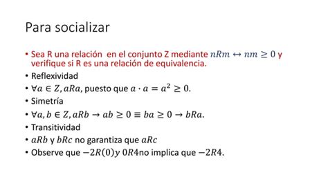 Particiones Y Relaciones De Equivalencia Pdf