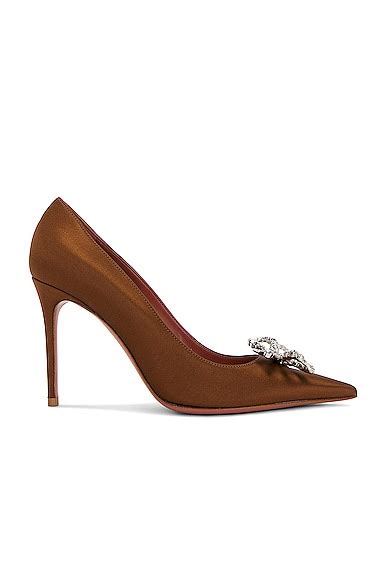 Valentino Garavani Rockstud Raffia Pumps In Naturale Pecan FWRD