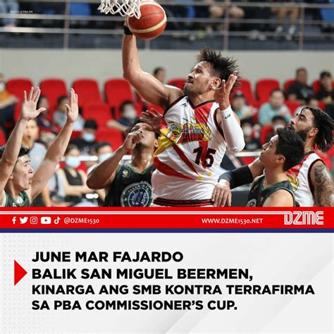 June Mar Fajardo Balik San Miguel Beermen Kinarga Ang Smb Kontra