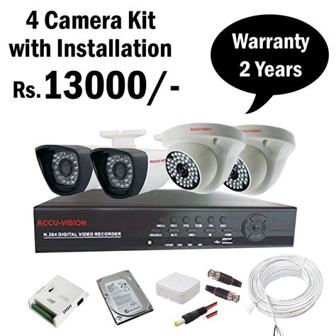 Cctv 4 Camera Set With Installation Services At ₹ 13000unit In Chennai