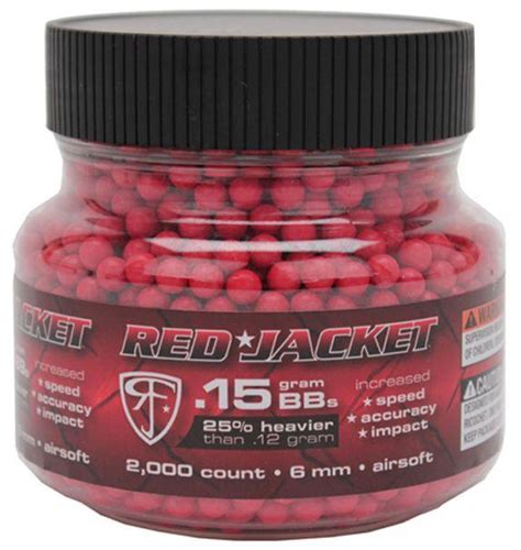 Red Jacket 15g Airsoft BBs 10000ct ReplicaAirguns Ca