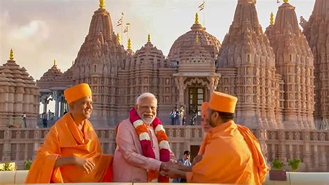 PM Narendra Modi Inaugurates Abu Dhabi S 1st Hindu BAPS Temple UAE Temple