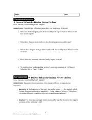 A Dose of What the Doctor Never Orders: Analysis of Poverty and ...