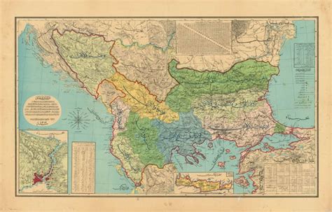 Map of Sykes-Picot Agreement 1916 in Asia Minor and Middle East