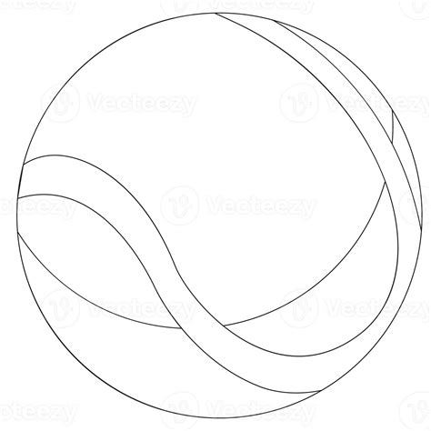 Tennis Sport Balls 2d Outline Illustrations 29327335 Png