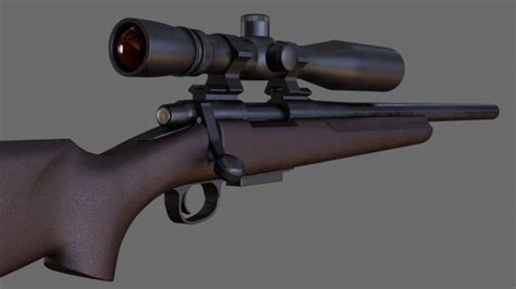 Remington 700 Sps Tactical Free 3d Model Obj Blend Free3d