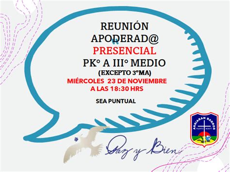 Reunion De Apoderados Colegio Arriar N Barros