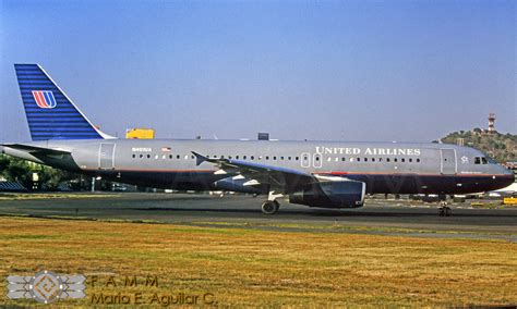 N401UA Airbus A320 232 United Airlines Ciudad de Méxic Flickr