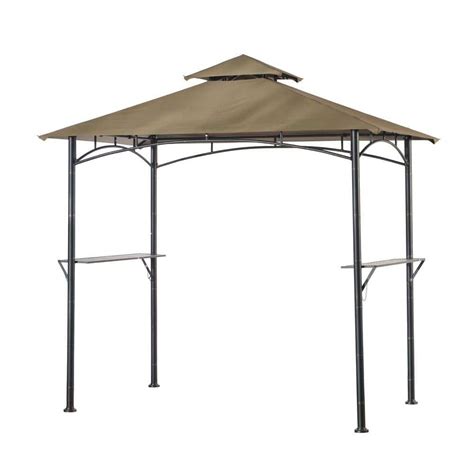 Sunjoy Mojave Ft X Ft Steel Fabric Grill Gazebo L Gz Pst A