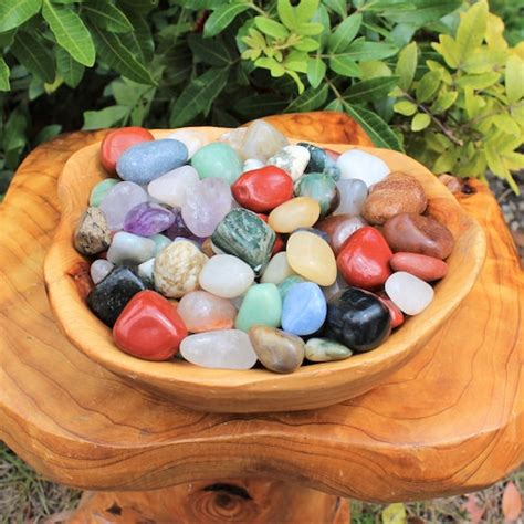 Tumbled Stones Mix Agates Assorted Lot Bulk Polished Etsy