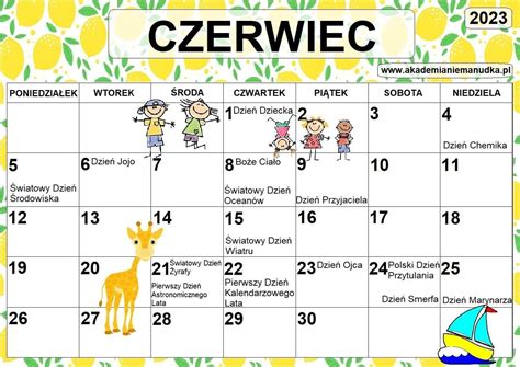 Czerwiec święta nietypowe dla dzieci i młodzieży Map Education Puzzle