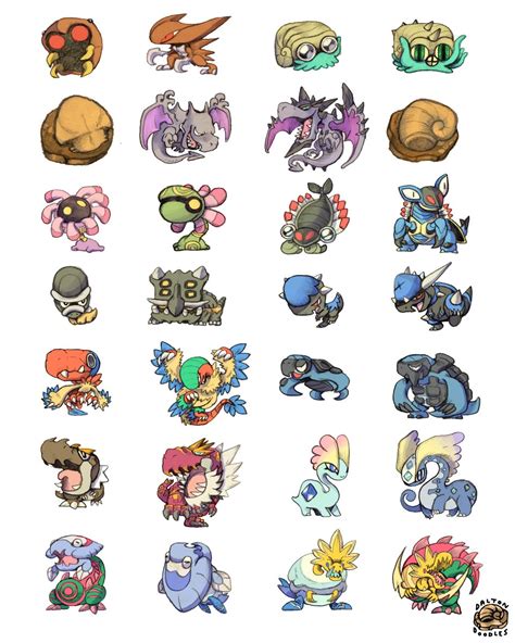 Fossil Pokemon Poster Dalton Doodles Online Shop