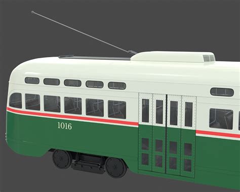 Pcc Trolley Car Municipal Retro Railway 3d Model Cgtrader