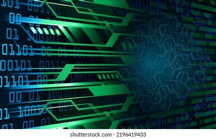 Cyber Circuit Future Technology Concept Background Stock Vector