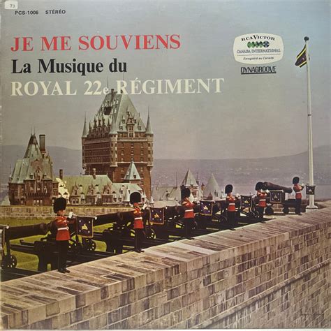 La Musique Du Royal 22e Régiment Je Me Souviens Vinyl Discogs