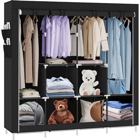 Hofuton Grande Armoire De Rangement Penderie Pliable V Tements En Tissu