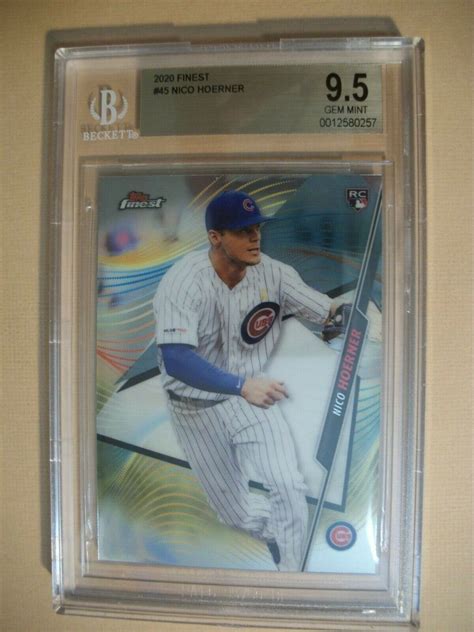 NICO HOERNER 2020 Topps Finest 45 BGS GEM MINT 9 5 Cubs RC EBay