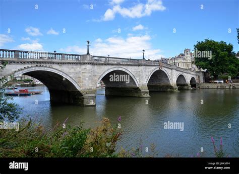 Richmond Bridge Over The River Thames In Richmond London The Oldest