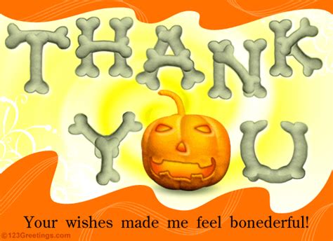 Thank You For Halloween Wishes! Free Thank You eCards, Greeting Cards ...