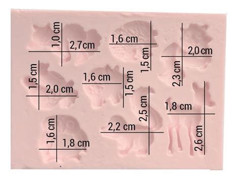 Molde De Silicone Animais da Floresta Diversos Palácio das Moldes