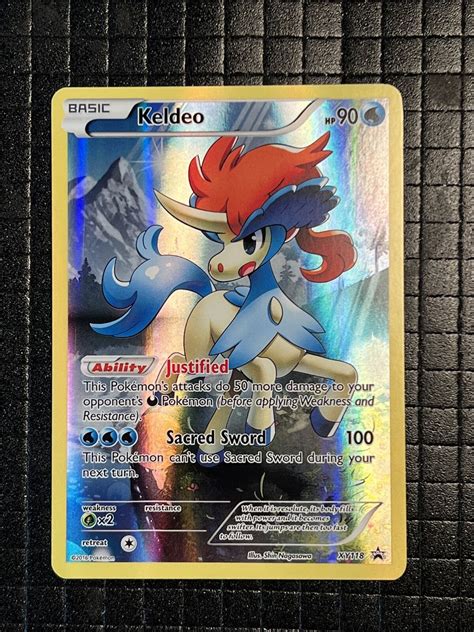 Keldeo Xy Promo Card Black Star Full Art Holo Mythical