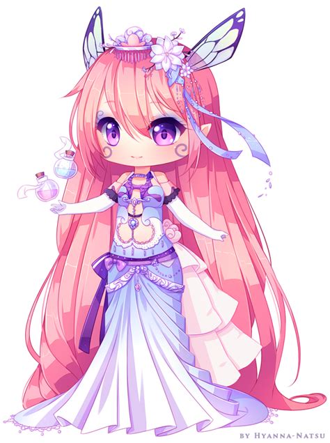 Commission Elryn By Hyanna Natsu Cute Anime Chibi Chibi Anime Kawaii Kawaii Chibi