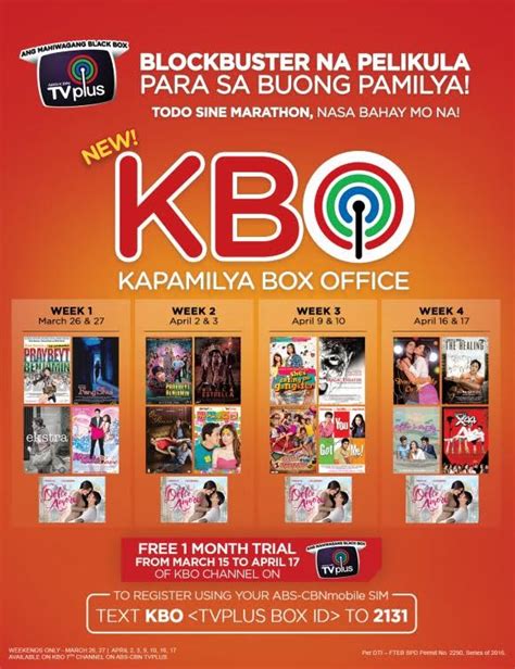 ABS CBN TVplus Launches Kapamilya Box Office Channel Starmometer