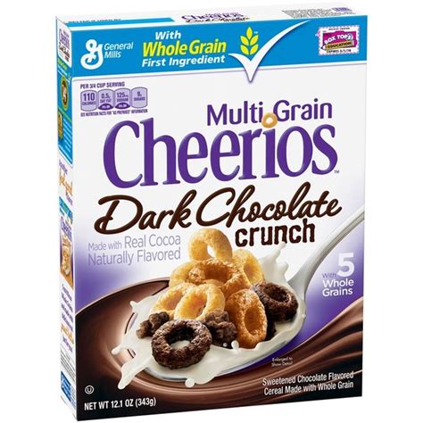 Multi Grain Cheerios Dark Chocolate Crunch Cereal 12 1 Oz Delivery Or Pickup Near Me Instacart