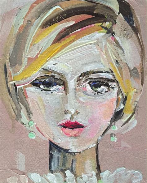 Girl Portrait Painting Canvas Art 8 X 10 Woman Portrait Etsy Unique