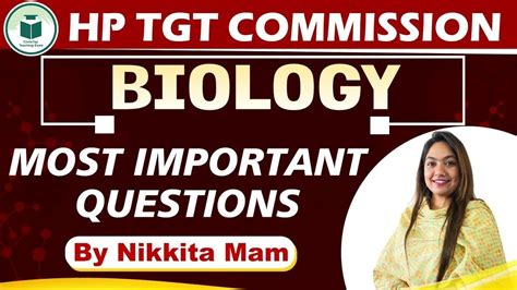 Hp Tgt Commission Biology Most Important Questions By Nikkita Mam