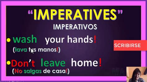 Como Usar IMPERATIVOS En Ingles LET S IMPERATIVES YouTube