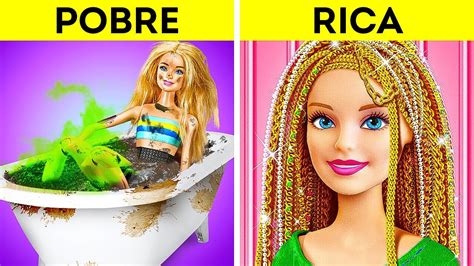 Barbie Rica Vs Pobre Fant Stico Cambio De Imagen Dispositivos De