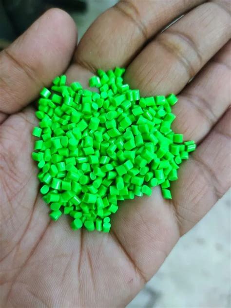 Sr Plastics Abs Green Florescent Color Plastic Granules Mm