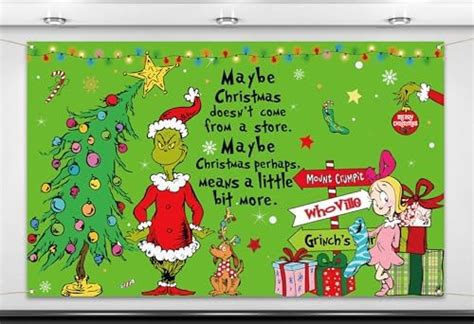 Amazon Nepnuser Merry Christmas Photo Booth Backdrop Green Elf