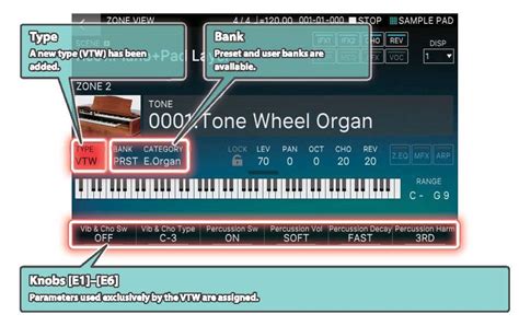 FANTOM 6, FANTOM 7, FANTOM 8: Virtual Tone Wheel Organ (VTW) – Roland ...