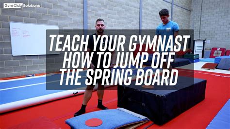 Teach Your Gymnast How To Jump Off A Spring Board Youtube