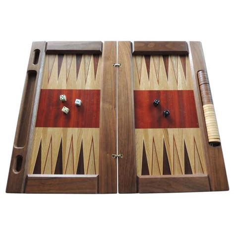 Vintage Wood Inlaid Backgammon Game Board At 1stdibs Inlaid