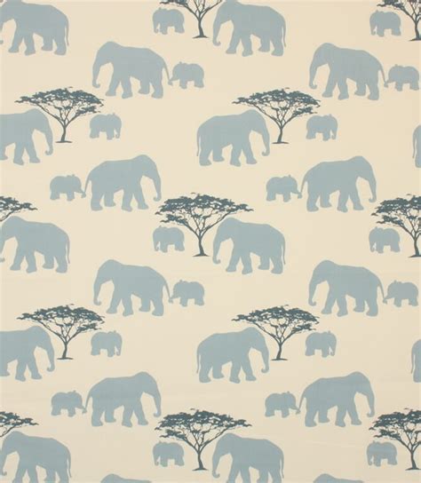 Made To Measure Roller Blinds Blue Elephants Fabric