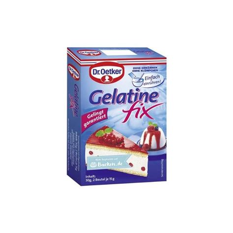 Dr Oetker Gelatine Fix 30g Buy Online Now Dr Oetker German Bak