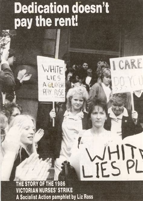 Dedication doesn’t pay the rent – The 1986 Victorian Nurses Strike ...