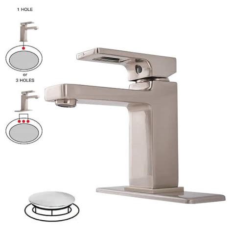 Bwe Single Hole Single Handle Low Arc Bathroom Faucet Water Saving