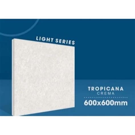 Glossy 600X600MM Tropicana Crema Double Charged Vitrified Tiles