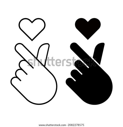 Korean Love Symbol Vector Icon Korean Stock Vector (Royalty Free ...