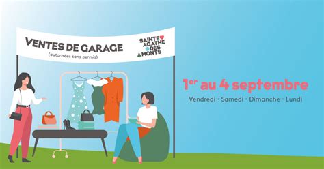 Ventes de garage autorisées sans permis Ville de Sainte Agathe des Monts