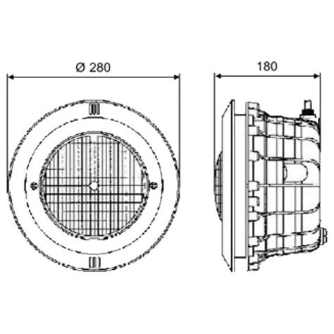 Aqua Industrial Halogen Light E 101 For Swimming Pool 300 W Concrete